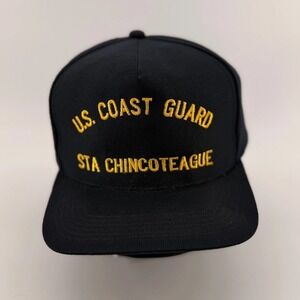 Vintage US Coast Guard STA Chincoteague North Star Snapback USA